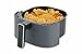 TRU 4-Quart Digital Air Fryer by Select Brands - Family Size, One-Touch Control, 8 Presets - Air Fry Chicken, Meat, Veggies, Fries - Nonstick Pot and Crisping Tray, Auto Shut Off, Matte Gray