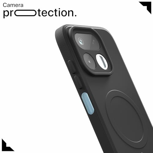 Image of Pikkme Back Cover for Realme 16T 5G Soft Matte Silicone Mag-Safe Design (Mag-Safe Not Support) Camera Protection | Slim Fit Bumper Cover (Black)