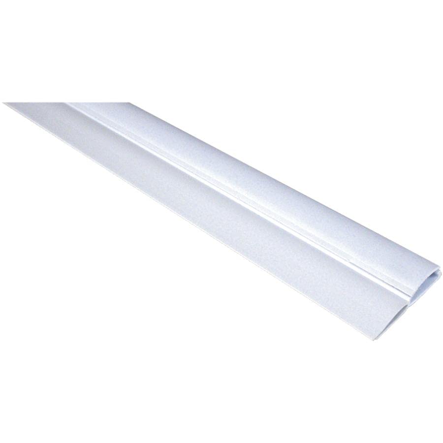 36" White Vinyl Double Insert Door Sweep
