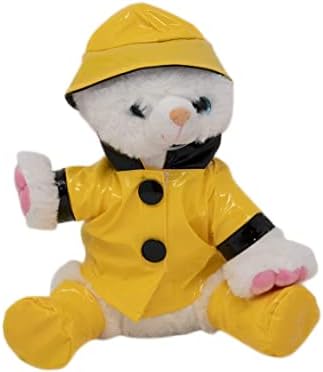 Miniatura 2 de El protector de lluvia amarilla con sombrero y botas se adapta a la mayoría de animales de peluche de 14 a 18 pulgadas, ropa para osos de peluche,