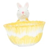 Gogogmee Rabbit Basket Home Décor Decor Car Decoration Easter Candy Bowl Small Bunny Model Ice Cream