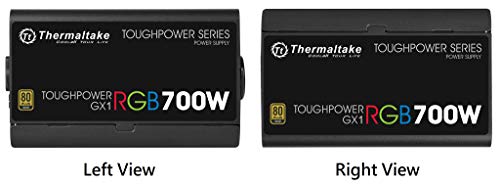 Image of Thermaltake Toughpower GX1 RGB 700W Gold SLI /Crossfire Ready Continuous Power RGB LED ATX12V v2.4 / EPS v2.92 80 Plus Gold Certified 5 Year Warranty Non Modular Power Supply PS-TPD-0700NHFAGU-1