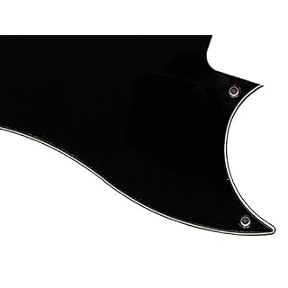 Pour Gibson SG Special 2018 OD Mini Humbuckers Pickguard Pickguard (3 plis noir) - Les Beatles, Paul McCartney, John Lennon, RIngo Starr, George Harrison Pour Gibson SG Special 2018 OD Mini Humbuckers Pickguard Pickguard (3 plis noir) – Image 2