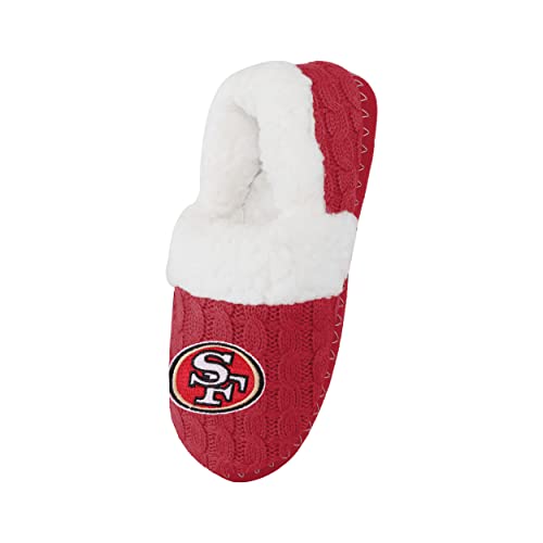 Image of FOCO Womens NFL Team Color Moccasin Slippers | Casual Slippers