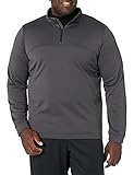 Amazon Brand - Peak Velocity Men's Quantum Fleece 1/4 Zip Athletic-Fit Top