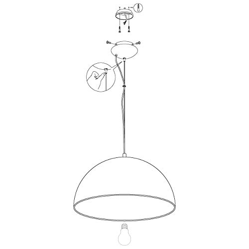 EGLO GAETANO 1 illuminazione da soffitto Nero