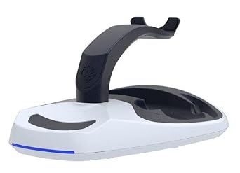 Collective Minds PSVR2 Showcase Premium Charging Station and Display Stand Fast Charge with Magnetic Adapters, Safe Storage for PS VR2 Headset and Sense Controllers, Includes Type-C AC Adapter