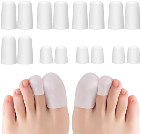 16 Pcs Gel Toe Protectors, Silicone Toe Cover Protector for Wen & Women Running, Walking, Prevent Blister, Corn, Calluses, Sore Toes, Hammer Toes Prevent Friction Injury