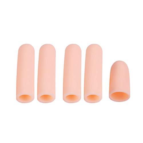 Serenable 40x Gel De Silicone Tubo De Dedo Macio Mangas Separadores Protetor Pés Alívio Da Dor