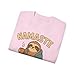 Cozy Sloth Tee - 'Namaste in Bed' Motivational Shirt, Relaxing Fashion, Fun Gift for Sloth Lovers, Homewear, Pajama Top Light Pink