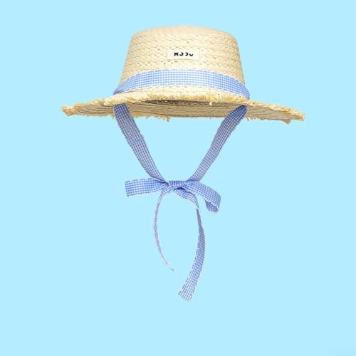Chapeau tendance en paille de papyrus tressée main pour femme raffinée