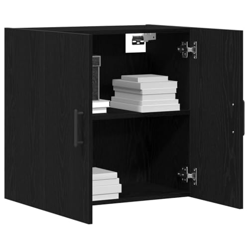 Vidaxl Mueble De Pared Montaje En La Pared Roble Negro 60 X 31 X 60 Cm, Armario De Pared Moderno, Unidad Rectangular Con Estantes, Madera Duradera, Solución Ahorradora De Espacio Vidaxl Mueble De Pared Montaje En La Pared Roble Negro 60 X 31 X 60 Cm, Armario De Pared Moderno, Unidad Rectangular Con Estantes, Madera Duradera, Solución Ahorradora De Espacio