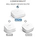 Huafly 1Pcs Screwless Wall Mount Bracket for Eero Pro 6 WiFi, VHB Stick On Holder, Strong Adhesive Holder, No Tools No Drilling No Hole (eero Pro 6 Mount,1Pcs)