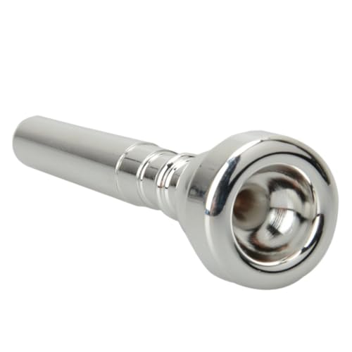 BESTonZON Copper Trumpet Mouthpiece Replacement 5c Size for King Trumpets Silver Finish