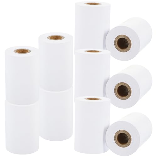 COHEALI Thermal Receipt Rolls 57x40mm Multipurpose Thermal Paper 10 Rolls 10m/roll Cash Register Paper Roll