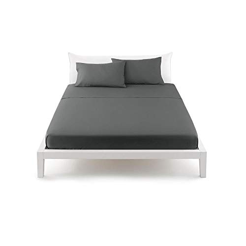 Bassetti Lenzuola, Grigio Cenere, 160 x 290 cm