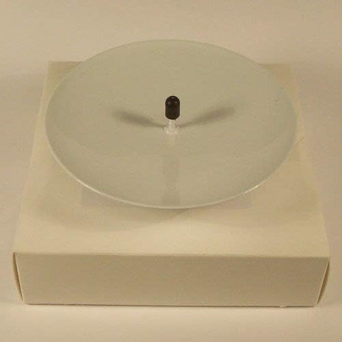 95mm Spike Candle Plate/Dish - WHITE