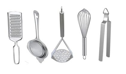 Kitchen Item Combo of Masher, Whikser, Momo Tongs, Squeezer, Pakkad ! Set of 5 All Items Made up of stainlsess Steel (B0D7QMLF67) Amazon Price History, Amazon Price Tracker