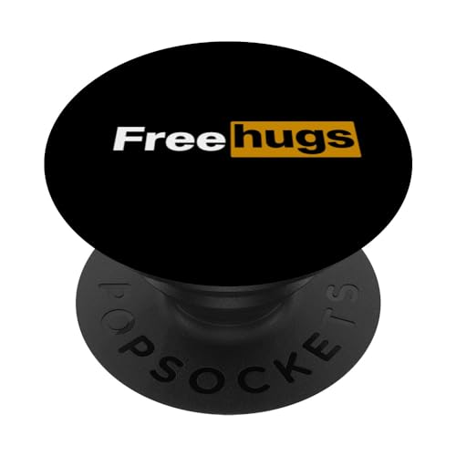Regalo de fiesta divertido con el logotipo de Hugs Love Hub PopSockets PopGrip Intercambiable