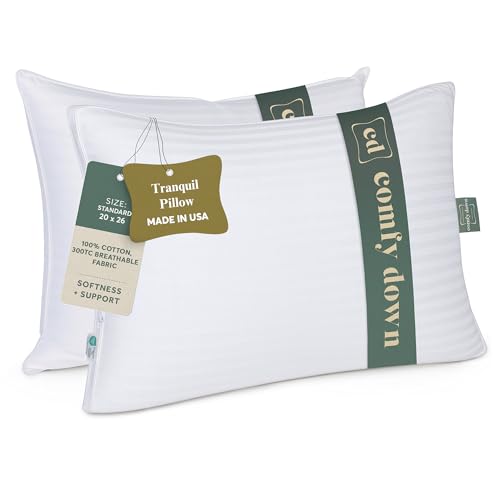 ComfyDown Gusseted Down Alternative Pillow for Sleeping — Full Support