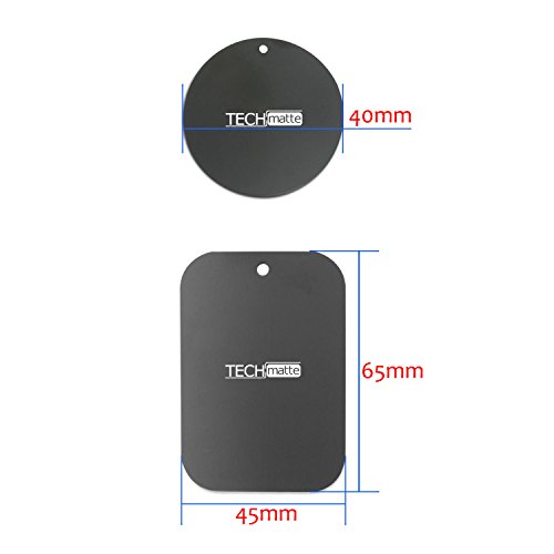 Techmatte Maggrip Metal Plate Replacement Kit For Magnetic Universal Car Mount #TOP5