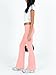SVALIY Womens Flare Leggings Yoga Pants Women Fold Over Bootcut Lounge Workout Pant Pink XS 34
