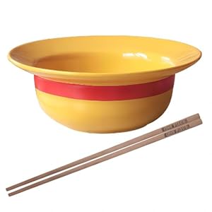 Umbrean Strohhut Keramik Ramen Suppenschüssel Set