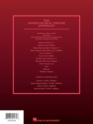 Singer's Musical Theatre Anthology Volume 7 | Baritone/Bass Vocal Collection | Broadway Songbook with 30+ Songs from Iconic Musicals | Authentic Vocal Sheet Music for Baritone/Bass Voices - Image 2