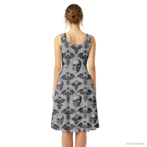 Image of Renewold Women's Sleeveless Tank Dress with Pockets, Casual Scoop Neck A-Line Sundress for Summer, Travel and Vacation