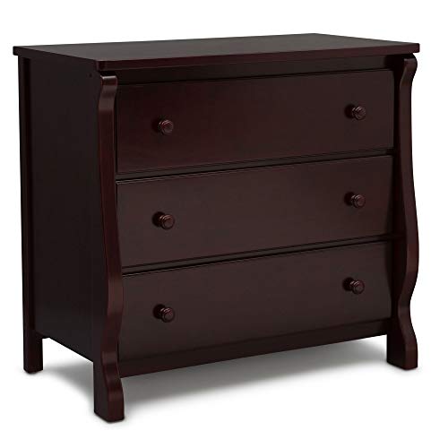 Delta Children Universal 3 Drawer Dresser, Espresso Cherry