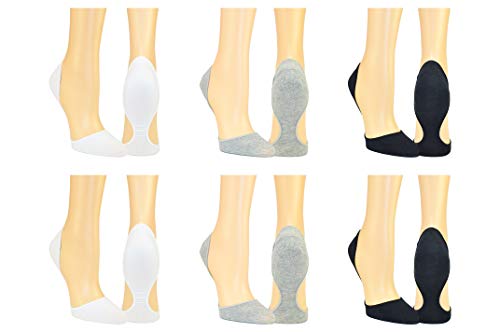 Everything Legwear InvisaSock No Show Liner Socks - Closed Toe No Show Sock - Ladies & Men's