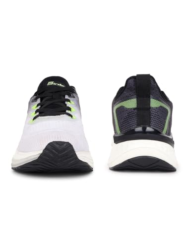 Image of Birde Stylish Comfortable Regular Wear EVA-TPR-TPU Running Black:White (Branded Box) Sports Shoes for Men