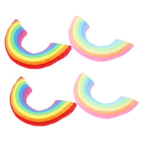 Ipetboom 4個 猫のU字枕 おもちゃ 猫の首枕 ペットの猫枕 快適な猫枕 キャットニ 枕 携帯用猫枕 屋内猫枕 子猫ぬいぐるみ枕 ペットネックピロー 猫の枕 猫用の小さな枕 イヌハッカ