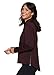 RBX Active Women's Fashion Hi/Low Fleece Sweatshirt, Relaxed Fit Side Zippers Midweight Heathered Fleece Hoodie Pullover Side Zipper Maroon S