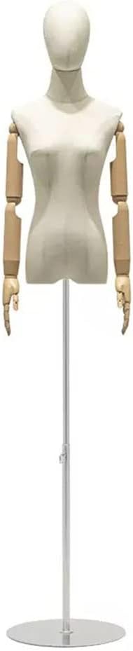 女性のドレスフォームマネキン 高さ調整可能140-180cm モデル