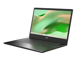 acer Chromebook 314, Ram 4 GB DDR4, eMMC 128 GB, Display 14" FHD, CBOA314-1H-C4ZG, Notebook, PC Portatile, Processore Intel Celeron N4500, Scheda Grafica Intel UHD, ChromeOS, Nero, 15.6"
