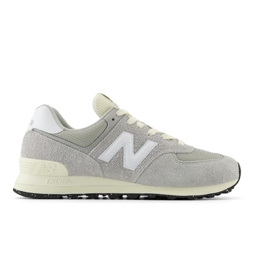 New Balance 574 U, Sneaker Hombre, Hormigón/Blanco/Angora, 41.5 EU