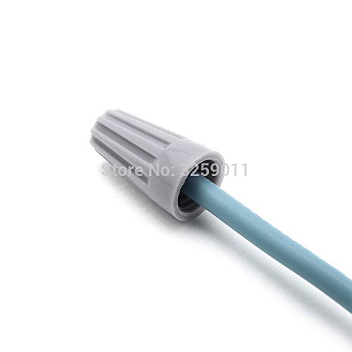 Gimax 2000PCS Electrical Wire Twist Nut Connector Terminals Cap P1 Gray/Grey Closed Terminal Lugs Press Line Cap 22-14 AWG