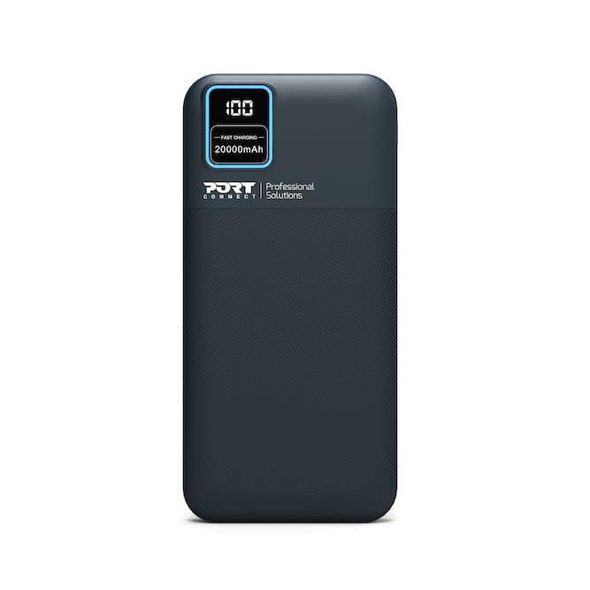 Port Designs Batterie Externe 20 000 mah USB-c 2X USB-a qc ecran LCD