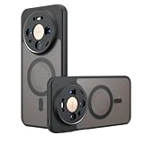 MGUEIAO Cover Compatibile con Huawei Mate 60 Pro,Compatibile con MagSafe,Antigraffio, Antiurto, Custodia per Cellulare Opaca-Nero