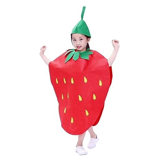 Vaguelly 1pc Ropa Maquillaje Ropa Rendimiento Verduras Fresas Vestido de Bebé Navidad Chica Bebé Bebé Piña Cosplay Niños Frutas Verduras Trajes En