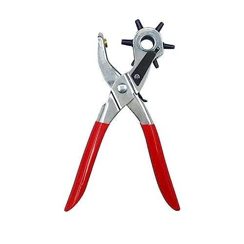 Xnchhou Portable Punch Heavy Tool 9-inch Plastic Handle for Leather Hole Puncher Belts Straps Saddles Shoes Sewing Leather Craft Multifunctional Tools 2023