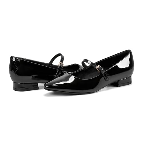 Zapatos Mary Jane negros Rockport de mujer, el calzado plano ideal para la oficina 6