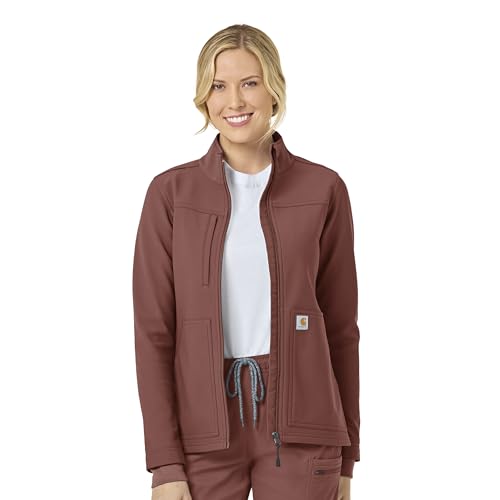 Carhartt Scrubs C81023 Women's Rugged Flex Modern Fit Bonded Fleece Ja