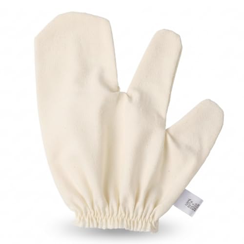 Garshana Gloves - 100% Pure Natural raw Silk Gloves, Suitable for Dry Brushing and Exfoliation