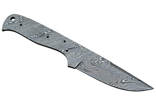 Leather-n-Dagger Damascus Steel Blank Blade for Knife Making Supplies (Without Sheath) LDB45