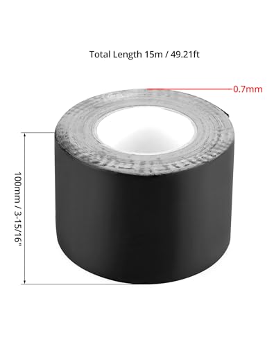 QWORK® 15 M x 100 mm Terrassen Holzschutzband Stark klebend Abdeckband für Unterkonstruktionen und Holz, Zuverlässig Schutz vor Witterungseinflüssen