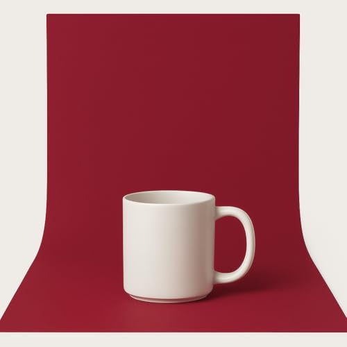 Image of SMILEDRIVE Photography Background Sheets, 60 x 120 cm, Maroon | Backdrop Sheets, Waterproof, Wrinklefree, PVC Material