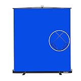 【Easy Set Up】 RAUBAY 6.2 x 5 ft Collapsible Blue Screen Backdrop Portable Retractable Chroma Key P