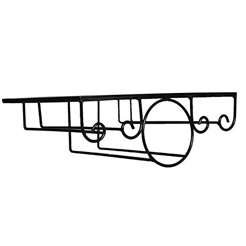 BTTNW Copa de Vino en Rack Copa de Vino Que cuelga el Estante del Tenedor de la Taza de Cristal del Estante Que cuelga for los armarios de Cocina para la Barra de Espacio de la Cocina